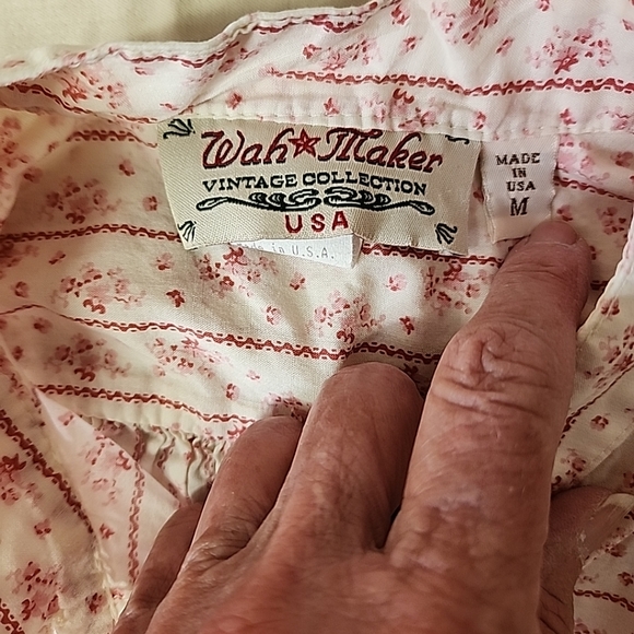 Vintage wah maker western shirt womens sz m. - Picture 8 of 9